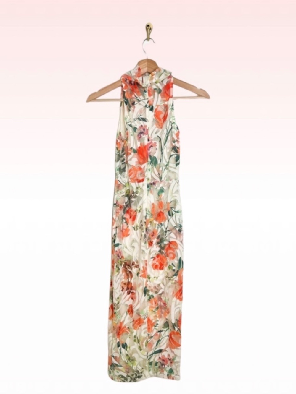 FASHION NOVA floral mesh dress (Sz S)